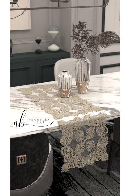 American Service Runner Kitchen Set Flower Table Presentation Set Dowel