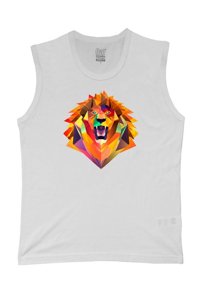 Men's Sleeveless Knitted T-Shirt Arslan Design Digital Printed 100% Cotton