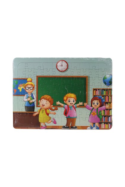 80 Piece Children's Puzzle - Students in Classroom
