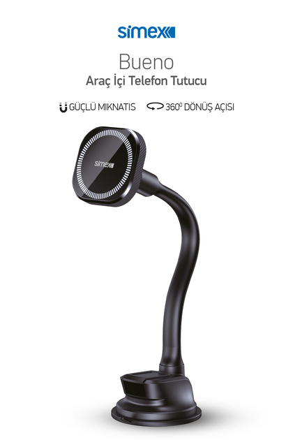 Magsafe Mıknatıslı Araç İçi Telefon Tutucu ve Torpido Uyumlu 360° Döner ST-211