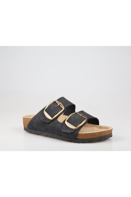 Pc-6958 Orthopedic Black Women's Slippers