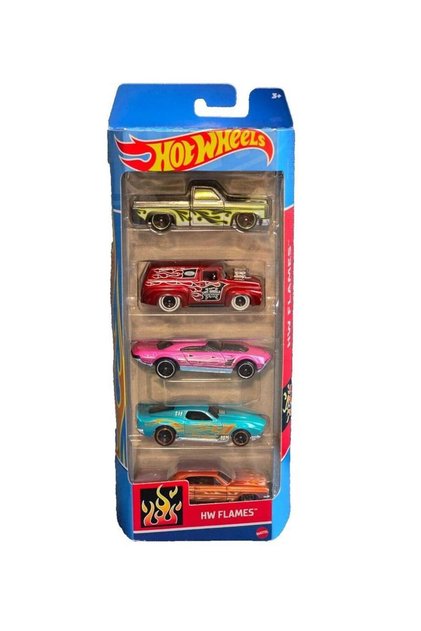 1806 Hot Wheels Beşli Araba Seti HW FLAMES HTV47