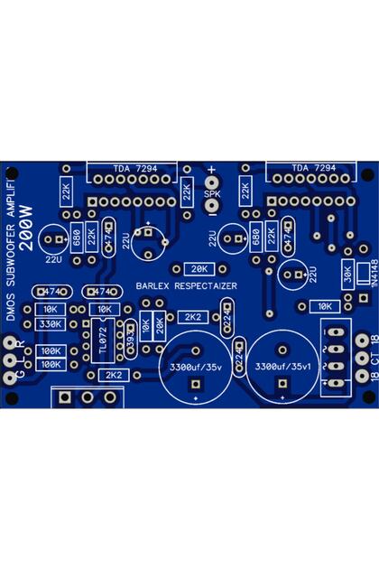 Subwoofer Amfi Devre Kartı Tek Kanal Mono Tda7294