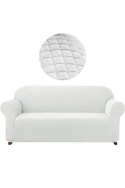 Piti Square Sofa Cover, Lycra Sofa Bed Cover 1 Piece 3 Seater