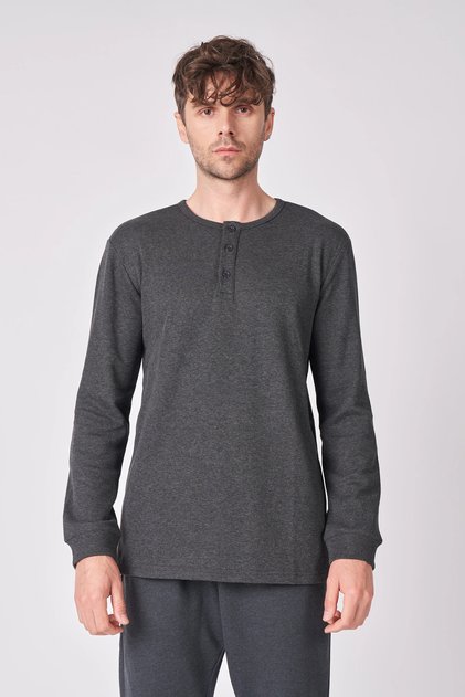 Men's Cotton Blend Long Sleeve T-shirt