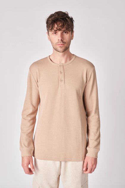 Men's Cotton Blend Long Sleeve T-shirt