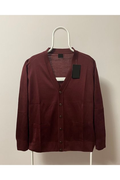 Men's Wool Knitwear Thin Knitted Cardigan Özbarla