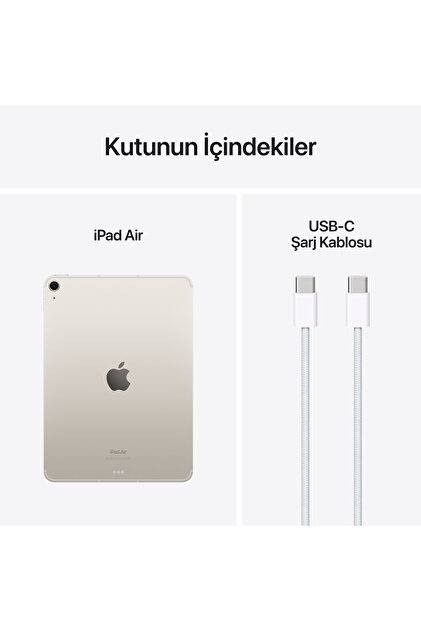 Apple 13-inch iPad Air Wi-Fi + Cellular 256GB - Yıldız Işığı