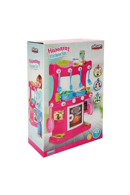 PİLSAN Hamarat Mutafak Seti Pembe 43 Parça - Fiyatı, Yorumları
