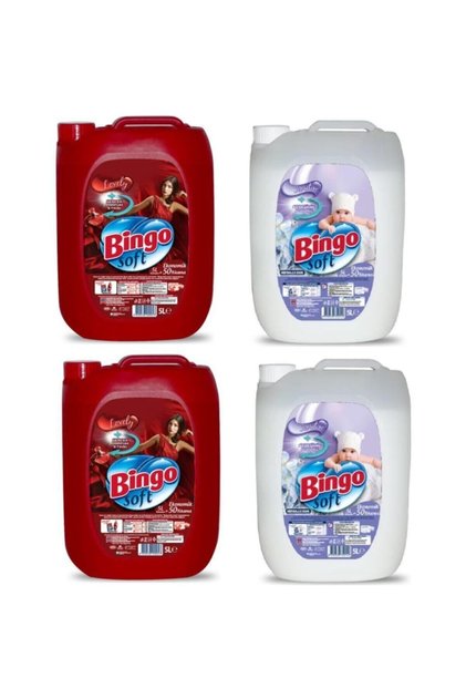 Soft Sıvı Çamaşır Yumuşatıcı Lovely Sensitive 4 Adet X 5 Lt