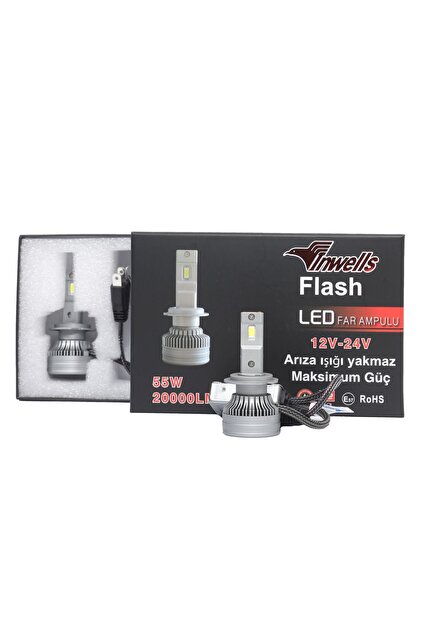 Inwells X-Treme Plus H7 LED Xenon Zenon 15000 Lümen Siyah