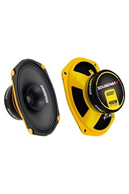 Soundmax Sx-M69f Çifti 800wat-200w Rms Metal Kapaklı 6x9 Oval Oto