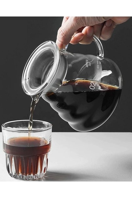 Kahve Demleme Seti V60 Dripper Coffee Server 600ml Demleme Coffee Pot