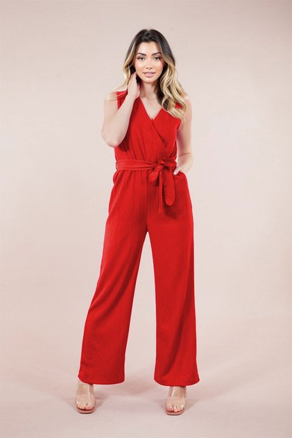 RED PENDANT LONG POCKET POCKET