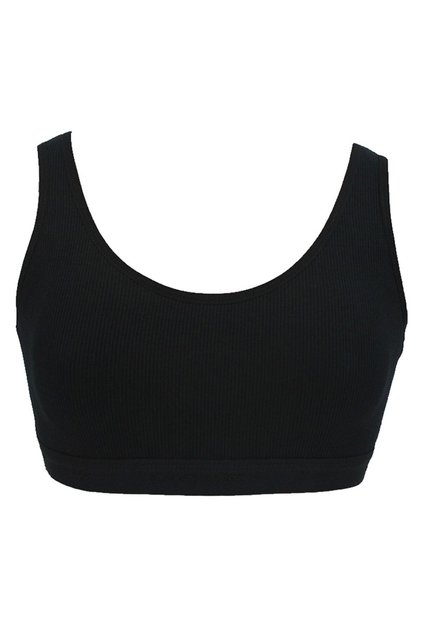 Women's Wide Strap Plus Size Bustier Sports Padded Bra Combed Cotton