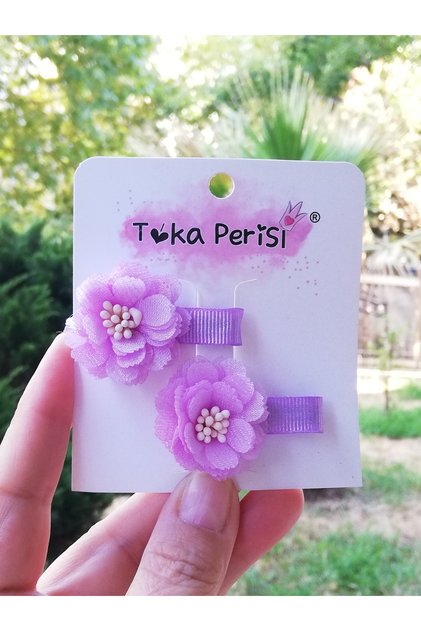 Lilac Organized Bud Flower Buckle