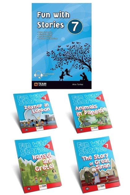 7. Sınıf Ingilizce Hikaye Kitabı Seti (4 Kitap) Fun With Stories 7