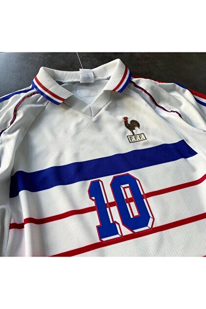 kombinezyum Fransa 98 Dünya Kupası Zinédine Zidane #10 Forması