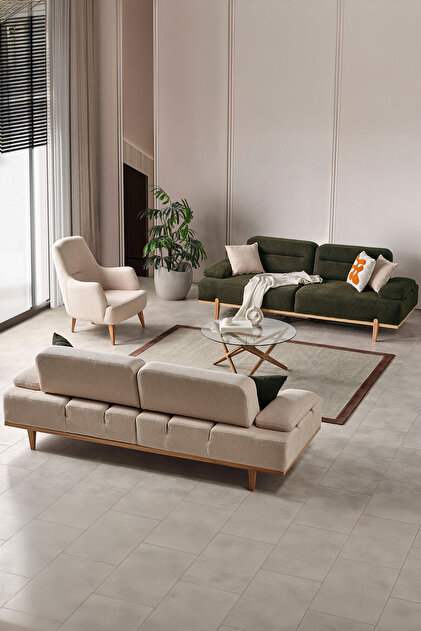 Eymense Rich Sırt Kol Mekanizmalı Koltuk Takımı 3+3+1 - Fiyatı