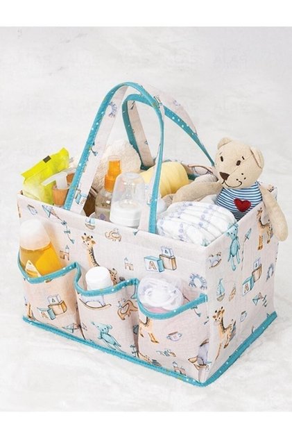Multi-Compartment Baby Nursing Bag, Organizer Travel Bag with Hold Sleeves Baby Accessory Bag