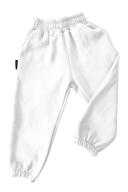 Boy's / Girl's White Pocket Sweatpants