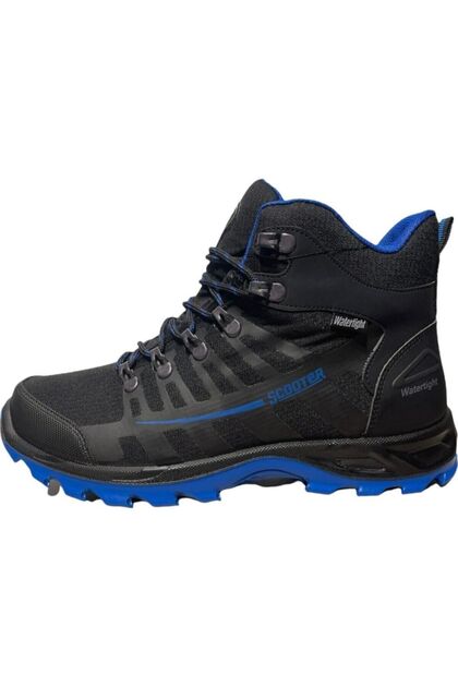 Foton Men's Black-Blue Waterproof Outdoor Boots M5551Tsm