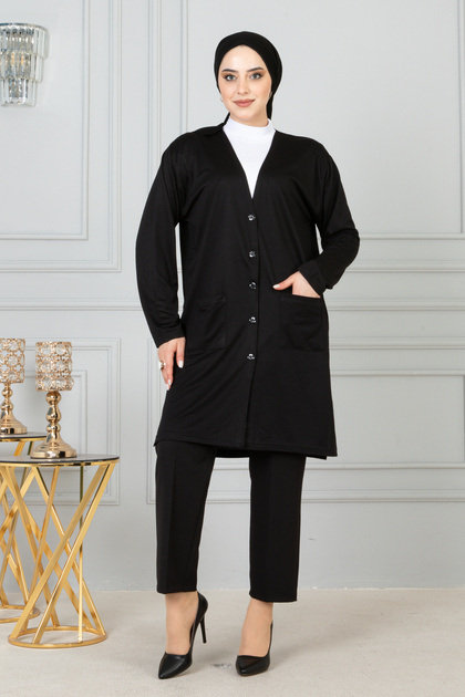 Mother Long Thin Combed Cotton Cardigan