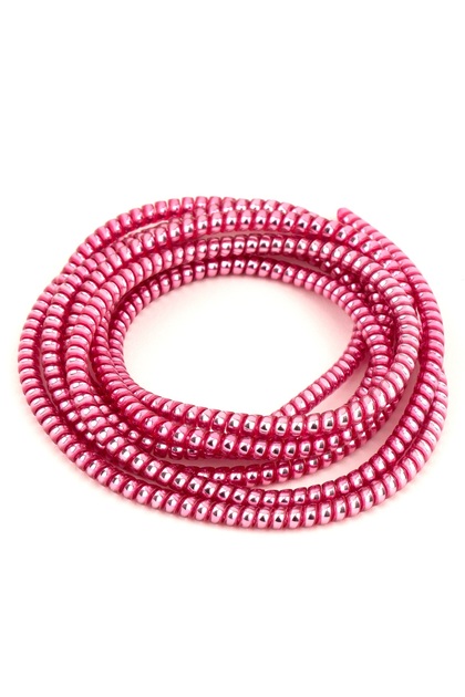 Şarj Aleti Kablosu Kablo Kordon Koruyucu Spiral Sarma Kılıf Koruma Fandango Pembe Shine
