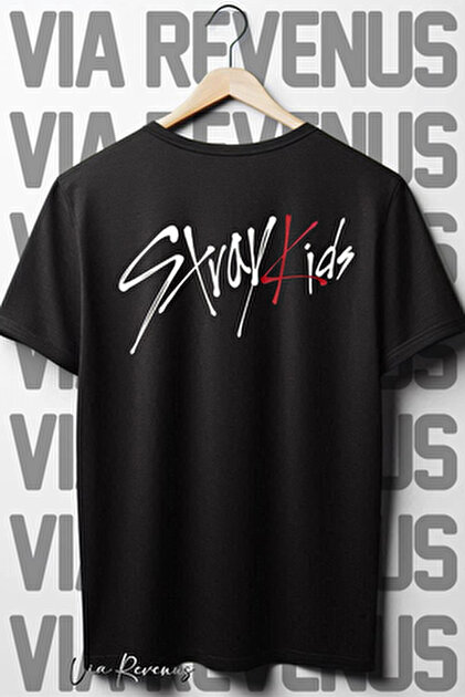 Touz Moda StrayKids Detail Baskılı Siyah T-shirt - Fiyatı, Yorumları