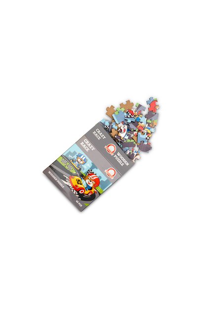 Kidsmarvels Crazy Race Puzzle 40 Pieces Wooden