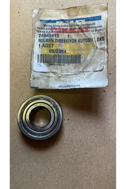6202 2Z OPAR 24940410 DKŞ TOFAŞ DİREKSYON KUTUSU RULMANI BİLYASI ESKİ ÜRETİM