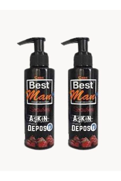 Best Man Aşkın Deposu 2'li Best Man 150ML. Büyük Boy Çilekli