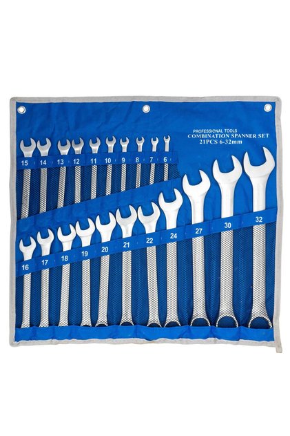 6182 Combined Key Set 6-32 mm 21 Pieces (with Cloth Bag)