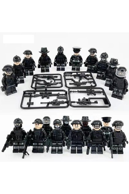 Yapı Oyuncakedy New 10-Piece Swat Soldier Set Compatible with Visuals Shipped as Same as Pictured