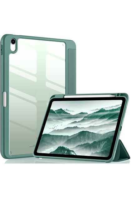 İpad Air 5/4 10.9 Uyumlu Kılıf Grafiti Şeffaf Kalem Bölmeli A2316-24-25 A2588-89 (10.NESİL DEĞİLDİR)