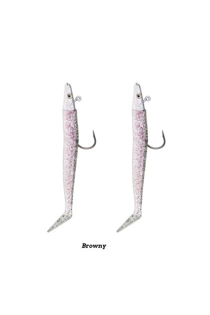 Zand Eel 11cm 7gr-14gr Double Body+Head Silikon Balık - Browny