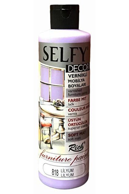 Selfy Decor Kendinden Vernikli Boya 818 Lilyum 240 Cc