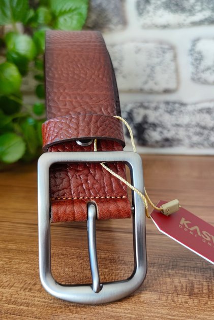 4 Cm Hazelnut Original Leather Belt