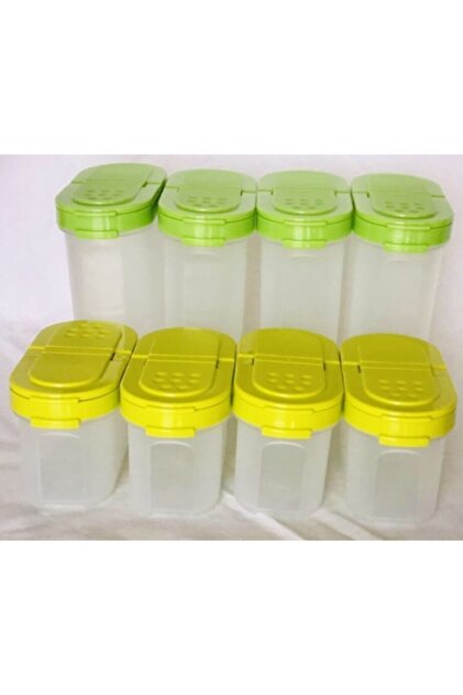 Tupperware 多様なサイズ　8点セット　収納に最適　（中古） Tupperware Şeffaf Baharatlık 8'li Set - Fiyatı, Yorumları
