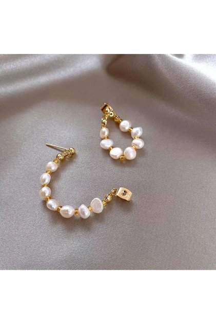 Akoya İnci Gold Küpe