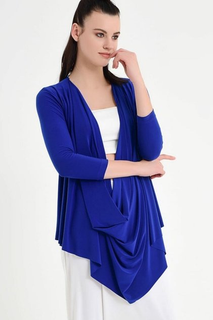 Kadın Saks Degaje Salaş Hırka 19L6583