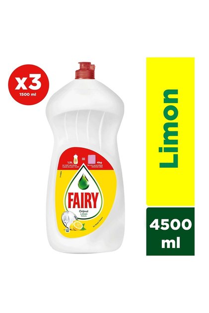3x1500 ml Sıvı Bulaşık Deterjanı Limon