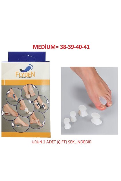 Silikon Parmak Arası Makara Parmak Ayırıcı Makara (38-39-40-41) Medium