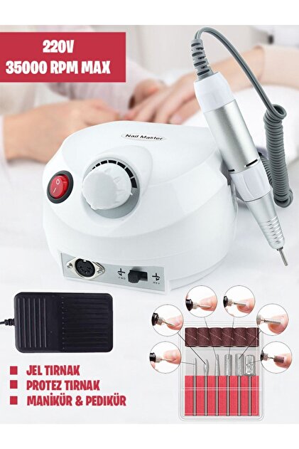 NAIL ARMOR Profesyonel Elektrikli Freze Tırnak Parlatıcı Törpü