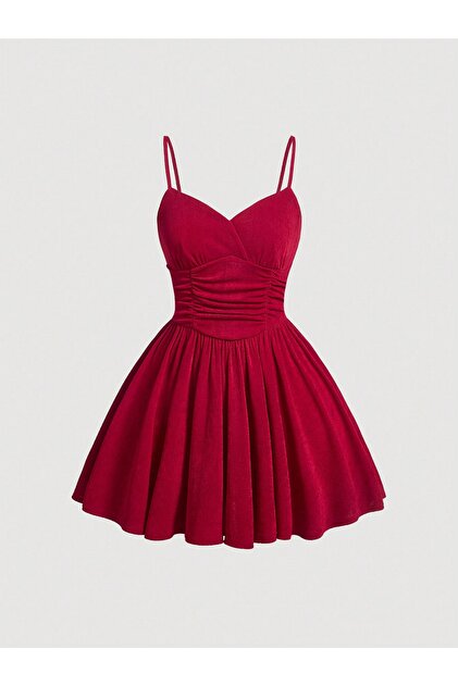 SHEIN Elzem Women's - Imported Mini Korean Style Dress- Trendyol