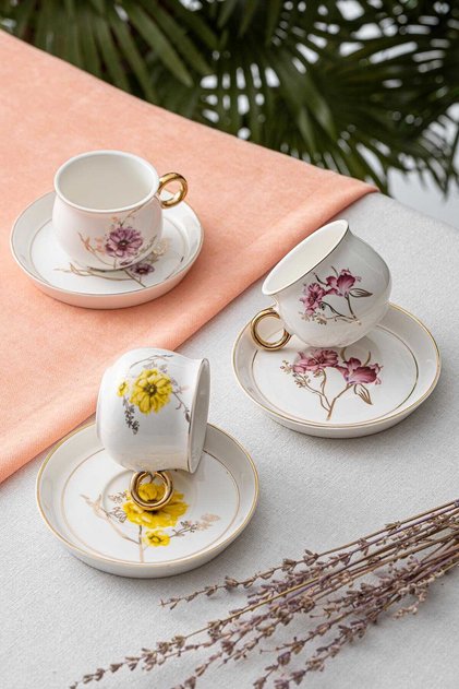 Valerie 6 Kişilik 180 ml Çay Fincanı Takımı KAI-06334