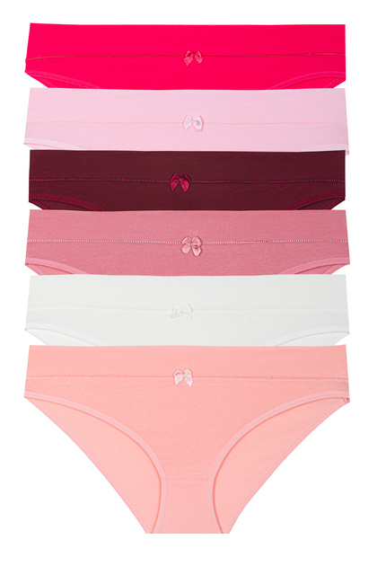 Fabric Belted Panties 6 Pieces 3050