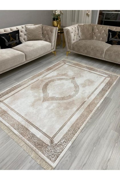 Yıkanabilir Kaymaz Tabanlı Halı Ince Yazlık Dekoratif Salon, Oturma Odası Ve Çocuk Odası Halıları