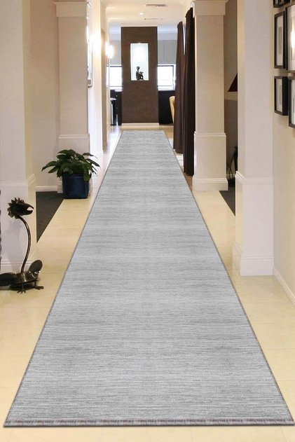 Makinede Yıkanabilir Kaymaz Taban Sade Kesme Rulo Yolluk Ar580