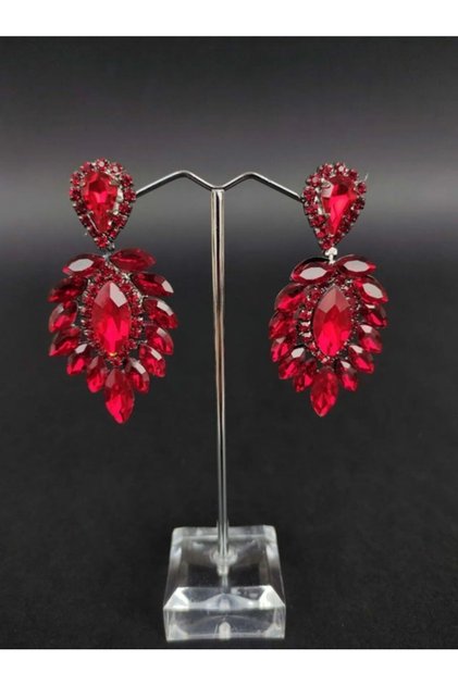 Women's Earrings Crystal Stone Henna Wedding Bridal Earrings – Bijoux Earrings – Bijoux Earrings – Bijoux Earrings